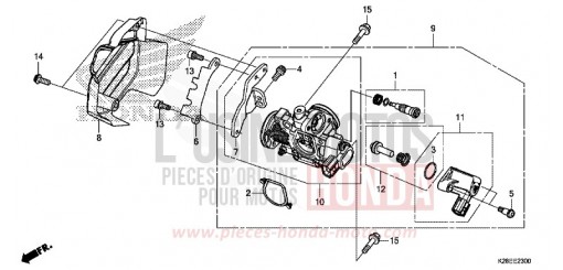 THROTTLE BODY CRF125FBP de 2023